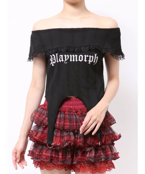 jouetie(ジュエティ)の「オフショルガータートップス(Tシャツ/カットソー・レディース・ブラック/ピンク/オフホワイト・FREE)」の18枚目の写真