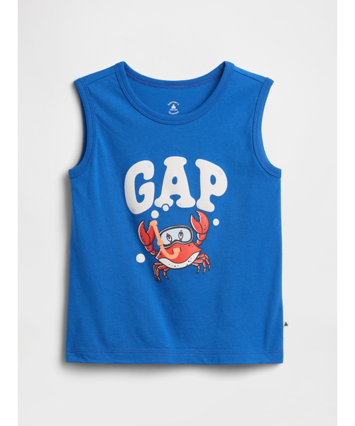 GAP（ギャップ）の「babyGap タンクトップ（タンクトップ・キッズ・ブルー/ホワイト×ブルー・100cm/80ｃｍ/95cm/90cm/110cm/105cm）」の2枚目の写真