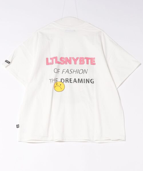Little sunny bite（リトルサニーバイト）の「littlesunnybite/リトルサニーバイト/logo big tee（Tシャツ/カットソー・レディース・ブラック/ピンク/ホワイト・M/S）」の4枚目の写真