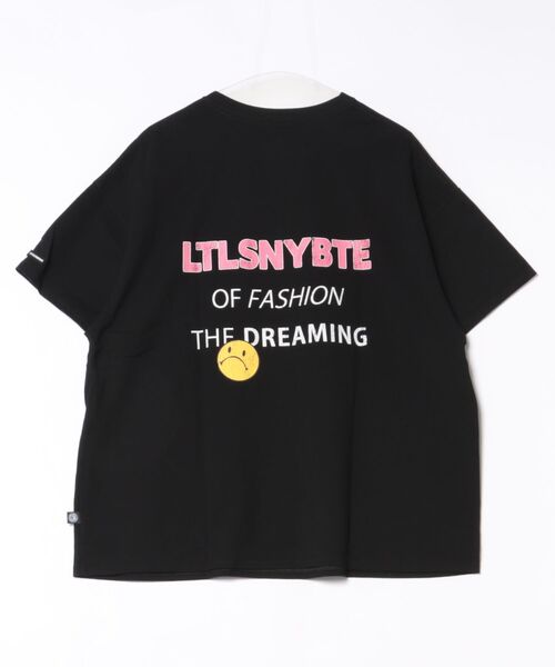 Little sunny bite（リトルサニーバイト）の「littlesunnybite/リトルサニーバイト/logo big tee（Tシャツ/カットソー・レディース・ブラック/ピンク/ホワイト・M/S）」の5枚目の写真