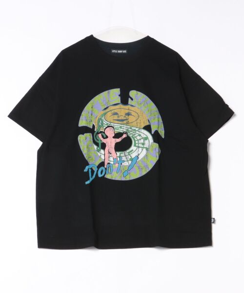 Little sunny bite（リトルサニーバイト）の「littlesunnybite/リトルサニーバイト/logo big tee（Tシャツ/カットソー・レディース・ブラック/ピンク/ホワイト・M/S）」の14枚目の写真
