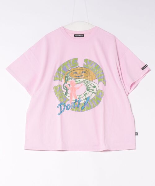 Little sunny bite（リトルサニーバイト）の「littlesunnybite/リトルサニーバイト/logo big tee（Tシャツ/カットソー・レディース・ブラック/ピンク/ホワイト・M/S）」の15枚目の写真