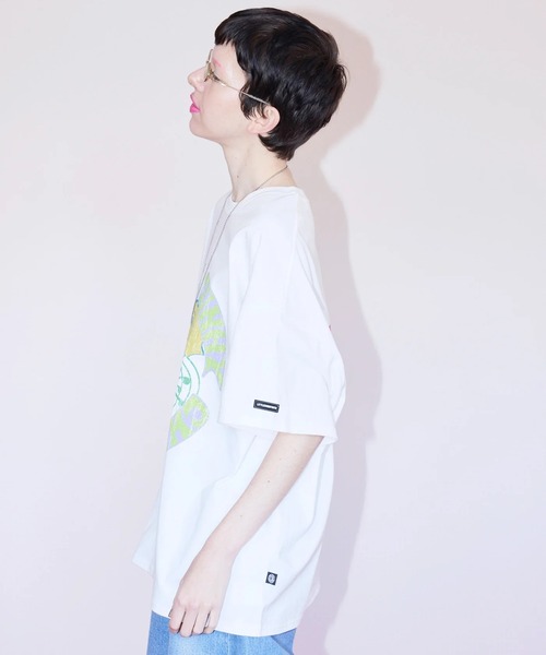 Little sunny bite（リトルサニーバイト）の「littlesunnybite/リトルサニーバイト/logo big tee（Tシャツ/カットソー・レディース・ブラック/ピンク/ホワイト・M/S）」の6枚目の写真