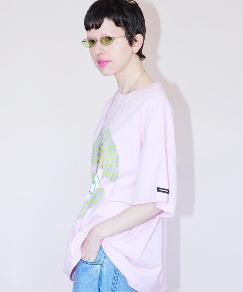 Little sunny bite（リトルサニーバイト）の「littlesunnybite/リトルサニーバイト/logo big tee（Tシャツ/カットソー・レディース・ブラック/ピンク/ホワイト・M/S）」の11枚目の写真
