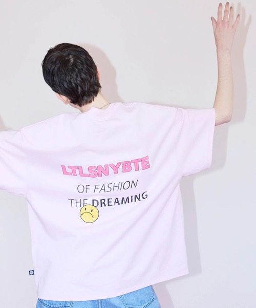 Little sunny bite（リトルサニーバイト）の「littlesunnybite/リトルサニーバイト/logo big tee（Tシャツ/カットソー・レディース・ブラック/ピンク/ホワイト・M/S）」の12枚目の写真