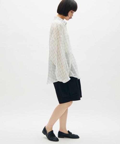 full/fill.(フルフィル)の「side pocket half pants / サイドポケットハーフパンツ(その他パンツ・レディース・アイボリー/ブラック・FREE)」の9枚目の写真