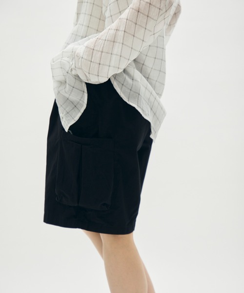 full/fill.(フルフィル)の「side pocket half pants / サイドポケットハーフパンツ(その他パンツ・レディース・アイボリー/ブラック・FREE)」の6枚目の写真