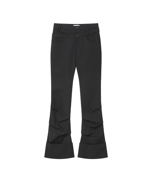 Miseki SEOUL（ミセキソウル）の「Two line layered folding pants BLACK（その他パンツ・レディース・その他・1/2/3）」の9枚目の写真