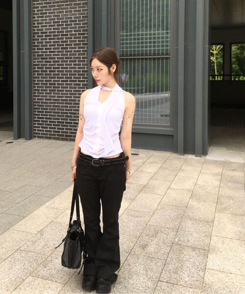 Miseki SEOUL（ミセキソウル）の「Two line layered folding pants BLACK（その他パンツ・レディース・その他・1/2/3）」の12枚目の写真