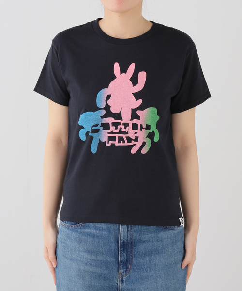 cotton pan（コットンパン）の「COTTON PAN / コットンパン Girl Tee（Tシャツ/カットソー・レディース・ブラック/ホワイト・SMALL）」の10枚目の写真