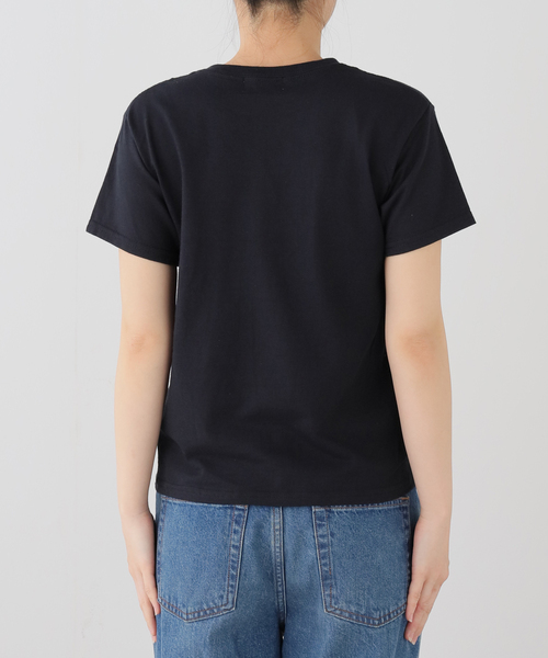 cotton pan（コットンパン）の「COTTON PAN / コットンパン Girl Tee（Tシャツ/カットソー・レディース・ブラック/ホワイト・SMALL）」の12枚目の写真