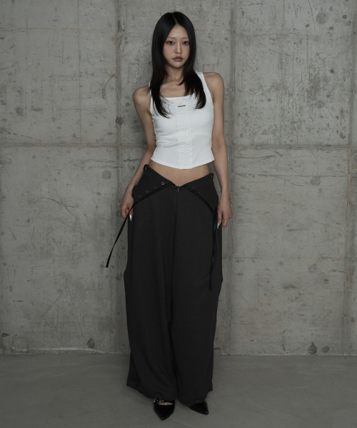 ETRE AU SOMMET（エトレオソメ）の「Crochet Point Short Sleeve (Ivory)（Tシャツ/カットソー・レディース・アイボリー・FREE）」の4枚目の写真