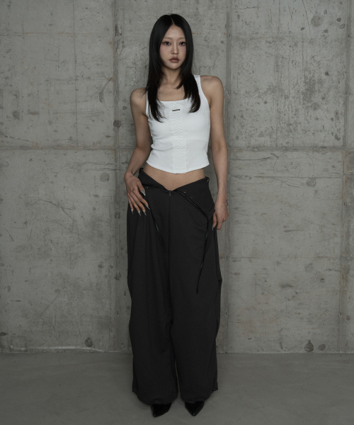 ETRE AU SOMMET（エトレオソメ）の「Crochet Point Short Sleeve (Ivory)（Tシャツ/カットソー・レディース・アイボリー・FREE）」の5枚目の写真