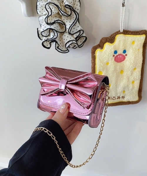 WESTSEA(ウエストシー)の「ビッグリボン ミニポシェット ショルダーバッグ(ショルダーバッグ・レディース・ブラック/ホワイト/シルバー/ピンク・FREE)」の19枚目の写真