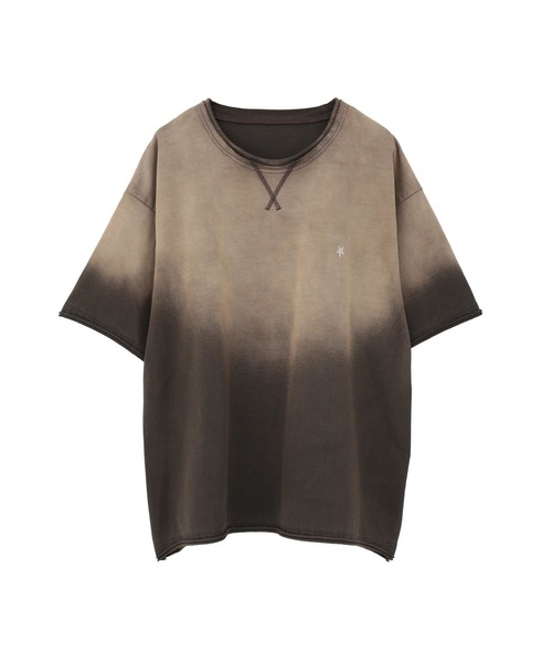 CONVERSE TOKYO（コンバーストウキョウ）の「GRADATION DYE CUT-OFF TEE（Tシャツ/カットソー・レディース・ネイビー/ブラウン/ブラック・SMALL/MEDIUM）」の11枚目の写真