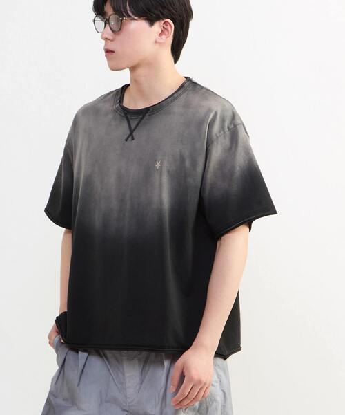 CONVERSE TOKYO（コンバーストウキョウ）の「GRADATION DYE CUT-OFF TEE（Tシャツ/カットソー・レディース・ネイビー/ブラウン/ブラック・SMALL/MEDIUM）」の22枚目の写真