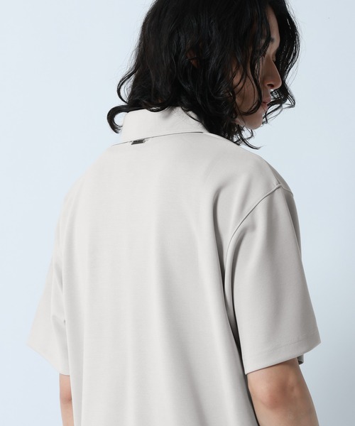 RAGEBLUE(レイジブルー)の「【LUXURY+EASY】<接触冷感>DRAPE FABLIC SKIPPER DESIGN POLO /ラグイージースキッパーポロ(ポロシャツ・メンズ・ブラック/ライトグレー/ライトブルー・MEDIUM/LARGE)」の18枚目の写真