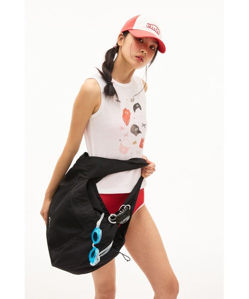 EMIS(イミス)の「MESH NYLON SHOULDER BAG(ショルダーバッグ・レディース・オリーブ/ブラック・FREE)」の3枚目の写真