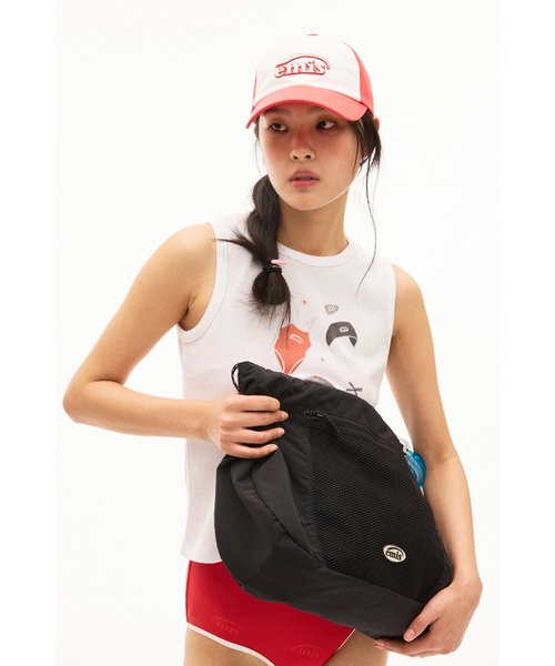 EMIS(イミス)の「MESH NYLON SHOULDER BAG(ショルダーバッグ・レディース・オリーブ/ブラック・FREE)」の4枚目の写真