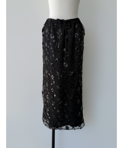 AMOMMA(アモマ)の「SPARKLING SHEER FLOWER SKIRT(スカート・レディース・White/Black・FREE)」の13枚目の写真