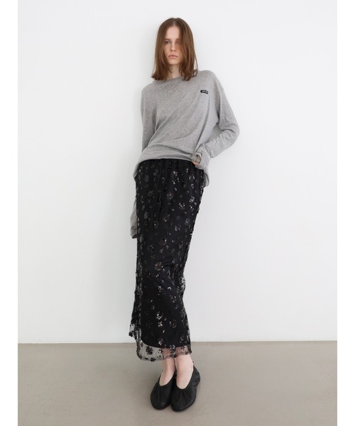 AMOMMA(アモマ)の「SPARKLING SHEER FLOWER SKIRT(スカート・レディース・White/Black・FREE)」の20枚目の写真