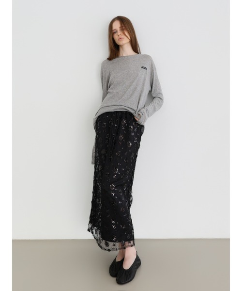 AMOMMA(アモマ)の「SPARKLING SHEER FLOWER SKIRT(スカート・レディース・White/Black・FREE)」の22枚目の写真