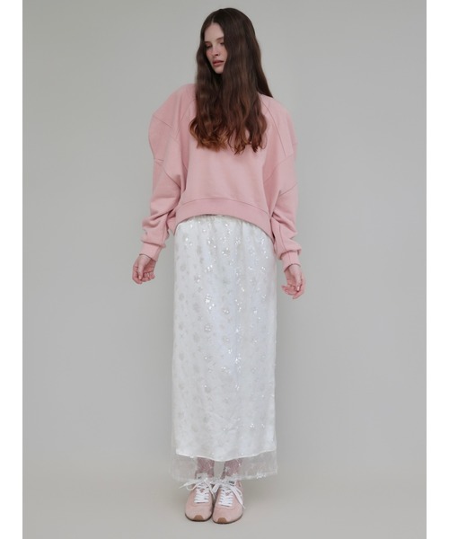 AMOMMA(アモマ)の「SPARKLING SHEER FLOWER SKIRT(スカート・レディース・White/Black・FREE)」の17枚目の写真