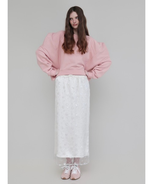 AMOMMA(アモマ)の「SPARKLING SHEER FLOWER SKIRT(スカート・レディース・White/Black・FREE)」の15枚目の写真