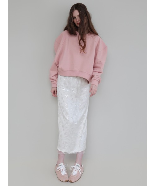 AMOMMA(アモマ)の「SPARKLING SHEER FLOWER SKIRT(スカート・レディース・White/Black・FREE)」の14枚目の写真