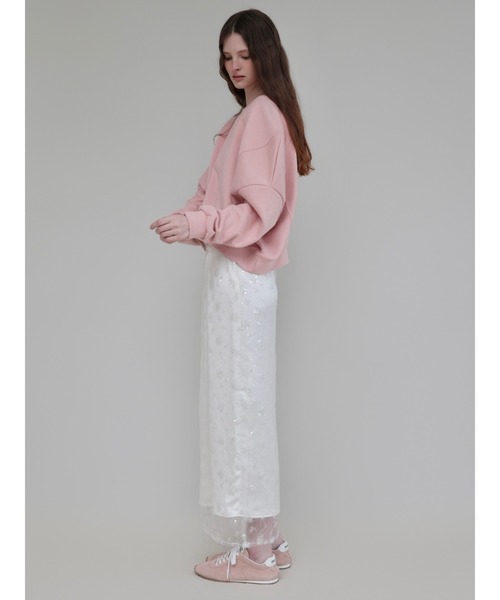 AMOMMA(アモマ)の「SPARKLING SHEER FLOWER SKIRT(スカート・レディース・White/Black・FREE)」の16枚目の写真