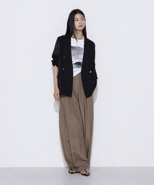 COMME CA(コムサ)の「スーピマコットンポンチ Tシャツ(Tシャツ/カットソー・レディース・ホワイト/サックスブルー/ネイビー/グリーン/トップグレー・9号/11号)」の18枚目の写真