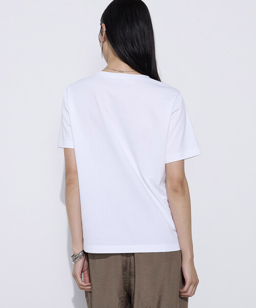 COMME CA(コムサ)の「スーピマコットンポンチ Tシャツ(Tシャツ/カットソー・レディース・ホワイト/サックスブルー/ネイビー/グリーン/トップグレー・9号/11号)」の20枚目の写真