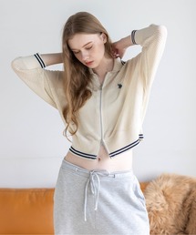 U.S. POLO ASSN. | 【U.S. POLO ASSN.】clear 別注 ダブルジップメッシュニットカーディガン(カーディガン/ボレロ)