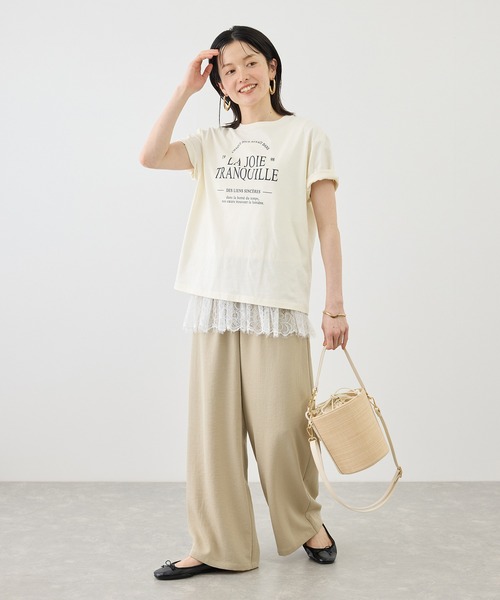 ROPE' PICNIC（ロペピクニック）の「レースドッキングタンク/着丈が選べる（タンクトップ・レディース・ホワイト・M/TM）」の8枚目の写真