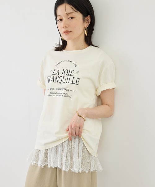 ROPE' PICNIC（ロペピクニック）の「レースドッキングタンク/着丈が選べる（タンクトップ・レディース・ホワイト・M/TM）」の12枚目の写真
