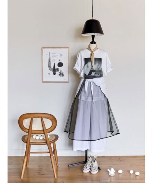 IDEE（イデー）の「［ＩＤＥＥ］Ｐｈｏｔｏｇｒａｐｈｙ　Ｔシャツ　マッシュルーム（Tシャツ/カットソー・レディース・ホワイト/ブラック・M/L）」の6枚目の写真