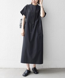 SHIPS any:〈洗濯機可能〉コットン ミックス レース 切り替え ギャザー
