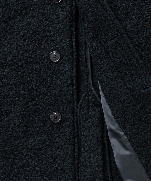 BEDWIN & THE HEARTBREAKERS(ベドウィン アンド ザ ハートブレイカーズ)の「WOOL BALMACAAN COAT "Balmacaan"(その他アウター・メンズ・グレー/ブラック/ブルー・MEDIUM/LARGE)」の14枚目の写真