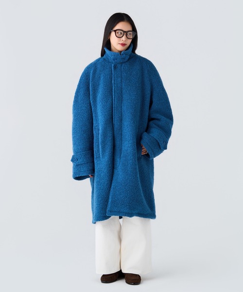 BEDWIN & THE HEARTBREAKERS(ベドウィン アンド ザ ハートブレイカーズ)の「WOOL BALMACAAN COAT "Balmacaan"(その他アウター・メンズ・グレー/ブラック/ブルー・MEDIUM/LARGE)」の7枚目の写真