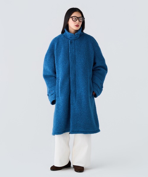 BEDWIN & THE HEARTBREAKERS(ベドウィン アンド ザ ハートブレイカーズ)の「WOOL BALMACAAN COAT "Balmacaan"(その他アウター・メンズ・グレー/ブラック/ブルー・MEDIUM/LARGE)」の8枚目の写真