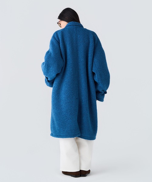 BEDWIN & THE HEARTBREAKERS(ベドウィン アンド ザ ハートブレイカーズ)の「WOOL BALMACAAN COAT "Balmacaan"(その他アウター・メンズ・グレー/ブラック/ブルー・MEDIUM/LARGE)」の6枚目の写真