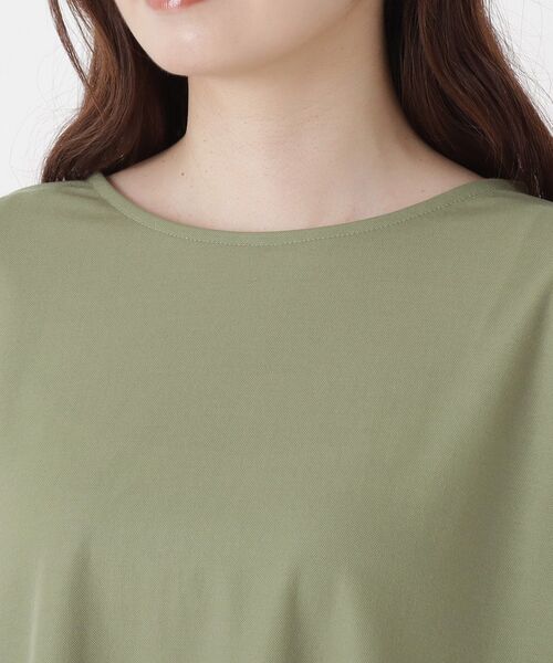 one'sterrace(ワンズテラス)の「【ひんやり】接触冷感 ノースリーブ鹿の子プルオーバー(Tシャツ/カットソー・レディース・グレー系その他7/カーキ系5/ブラック系8・02)」の13枚目の写真