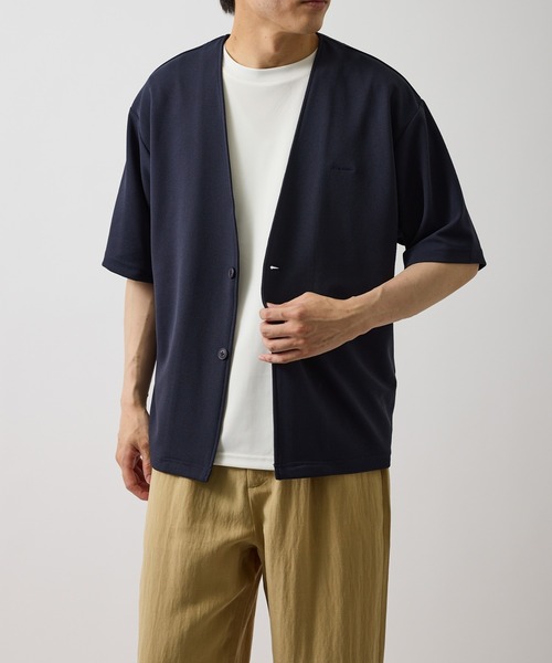 le cercle ADAM ET ROPE'(ルセルクルアダムエロペ)の「ショートスリーブアンサンブルカーディガン(アンサンブル・レディース・ベージュ/ネイビー/グレー・L/LL/M)」の3枚目の写真