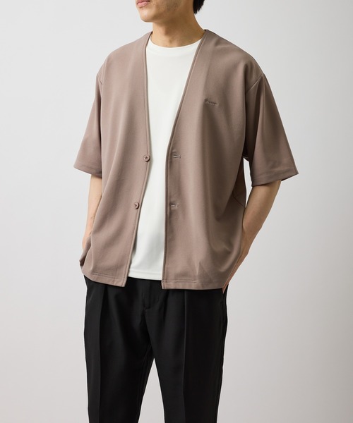 le cercle ADAM ET ROPE'(ルセルクルアダムエロペ)の「ショートスリーブアンサンブルカーディガン(アンサンブル・レディース・ベージュ/ネイビー/グレー・L/LL/M)」の4枚目の写真