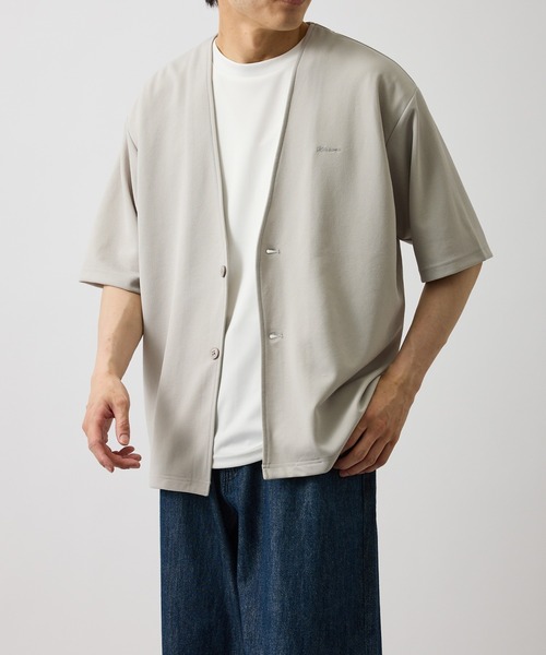 le cercle ADAM ET ROPE'(ルセルクルアダムエロペ)の「ショートスリーブアンサンブルカーディガン(アンサンブル・レディース・ベージュ/ネイビー/グレー・L/LL/M)」の7枚目の写真