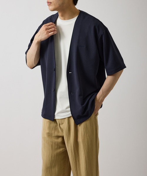 le cercle ADAM ET ROPE'(ルセルクルアダムエロペ)の「ショートスリーブアンサンブルカーディガン(アンサンブル・レディース・ベージュ/ネイビー/グレー・L/LL/M)」の11枚目の写真