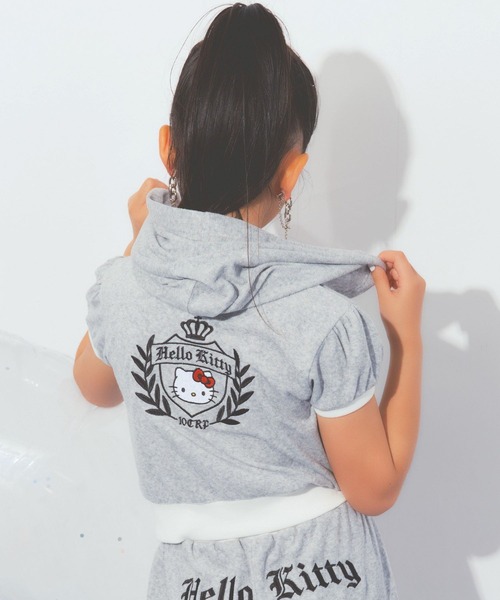 10C REPIPI(ジューシーレピピ)の「【HELLO KITTY】【10C REPIPI】パイルWZIPパーカー(パーカー・キッズ・ピンク/グレー・120cm/110cm/130cm)」の10枚目の写真