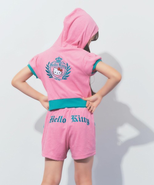 10C REPIPI(ジューシーレピピ)の「【HELLO KITTY】【10C REPIPI】パイルWZIPパーカー(パーカー・キッズ・ピンク/グレー・120cm/110cm/130cm)」の14枚目の写真