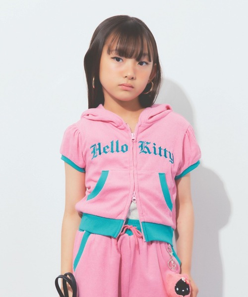 10C REPIPI(ジューシーレピピ)の「【HELLO KITTY】【10C REPIPI】パイルWZIPパーカー(パーカー・キッズ・ピンク/グレー・120cm/110cm/130cm)」の15枚目の写真