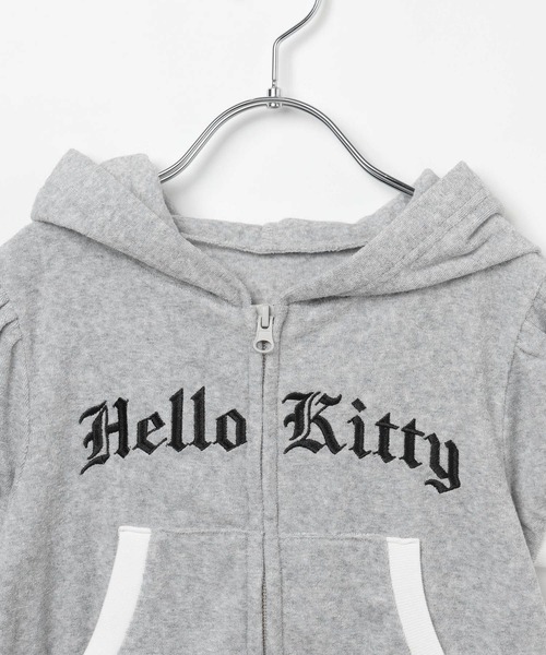 10C REPIPI(ジューシーレピピ)の「【HELLO KITTY】【10C REPIPI】パイルWZIPパーカー(パーカー・キッズ・ピンク/グレー・120cm/110cm/130cm)」の17枚目の写真